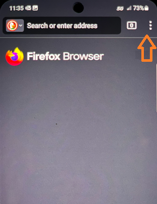 Image of Firefox menu
